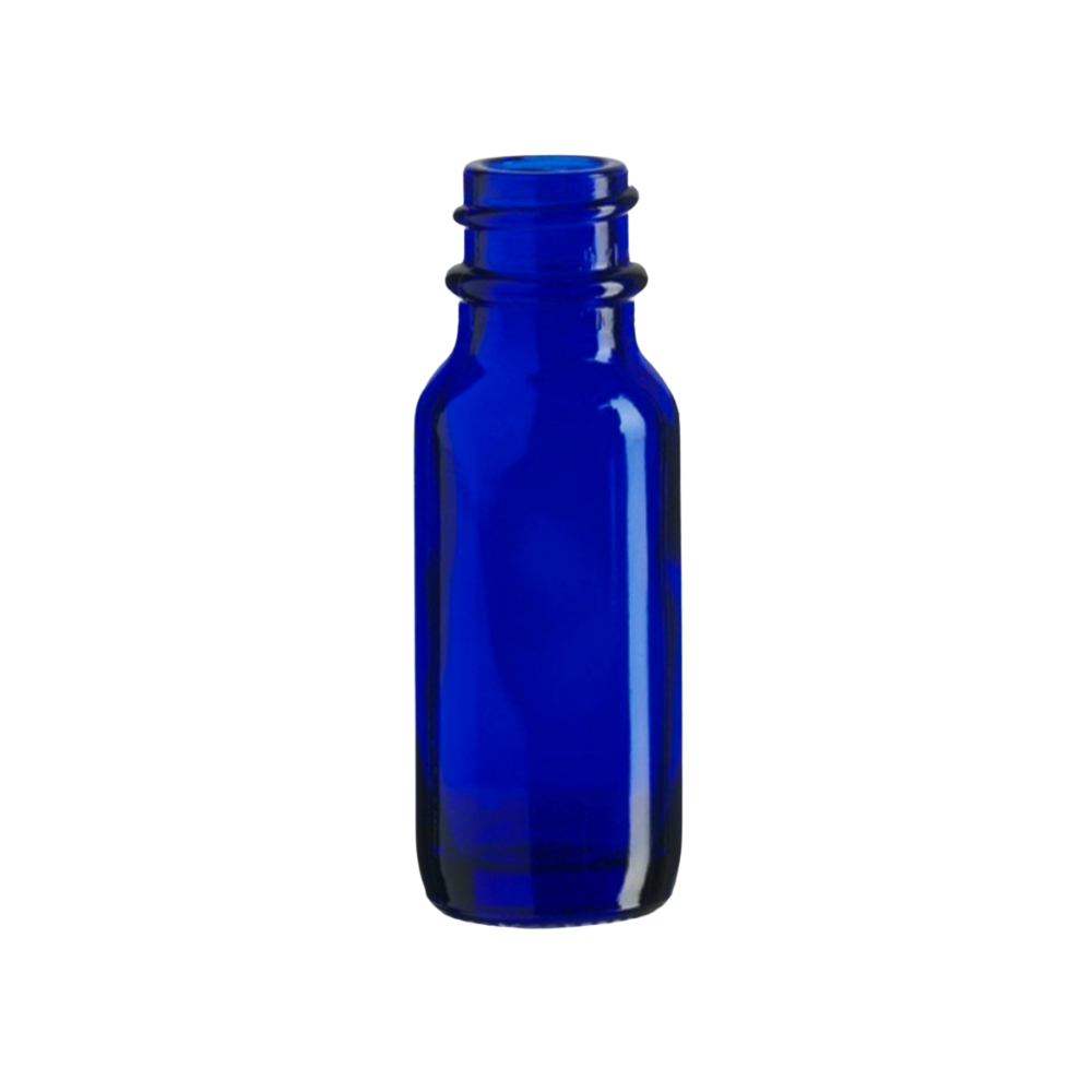 thumbnail image 2 of 144 Pack Cobalt Blue 1oz Boston Round Glass Vials W/ Caps – Spray & Dropper Bottles 2 of 5