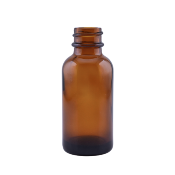 1 oz amber boston glass bottle resized