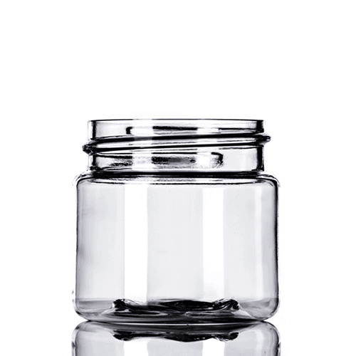 1 oz. Clear PET Straight Sided Jar with 38 400 Neck 1