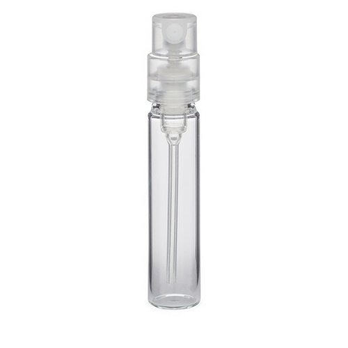 10 ml Clear Glass Vials w Natural Sprayers Over caps