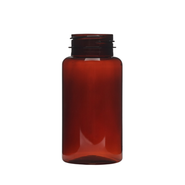 150cc light amber pet packer bottle resized