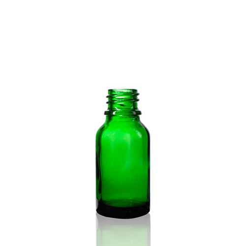15ml Emerald Green Glass Bottle with 18 DIN Neck Finish