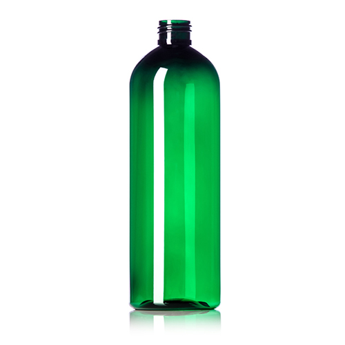 16 oz PET Emerald Cosmo Round Bottle with 24 410 Neck Finish