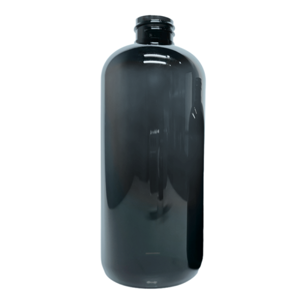 16 oz black boston round bottle resized