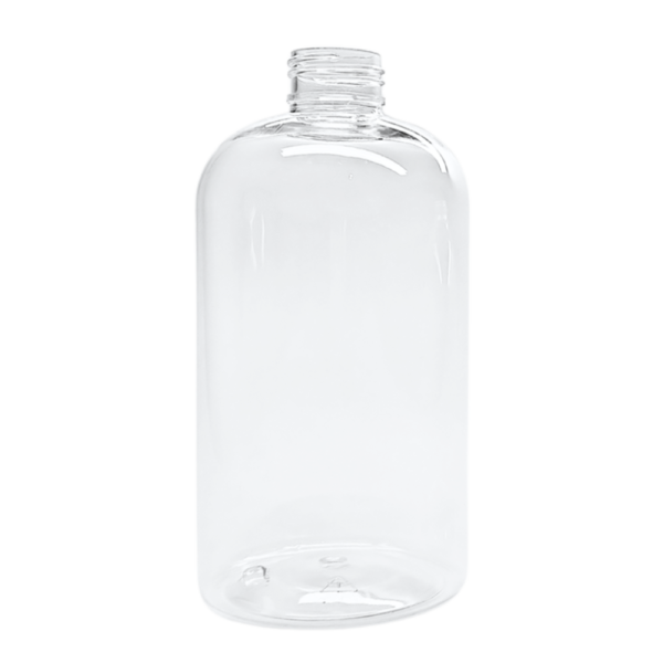 16 oz clear boston squat round bottle resized