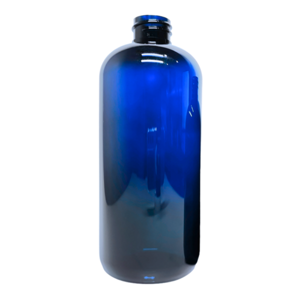 16 oz cobalt blue boston round bottle resized