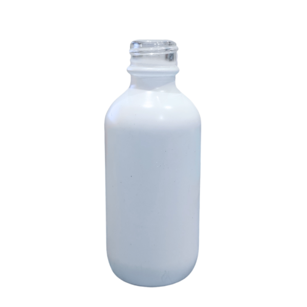 2 oz flat matte white boston glass bottle resized