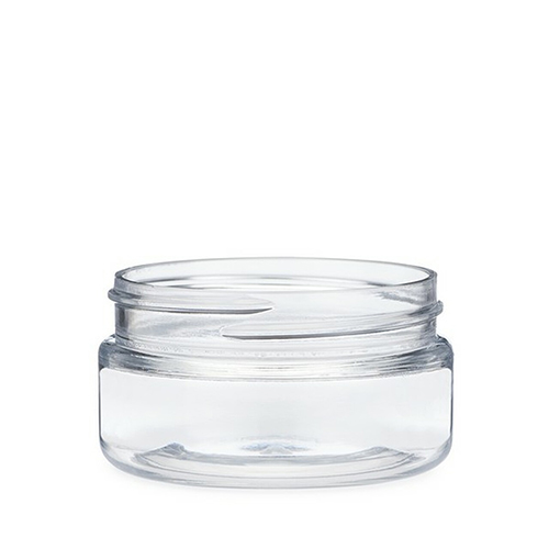 2 oz. Clear PET Straight Sided Jar with 58 400 Neck
