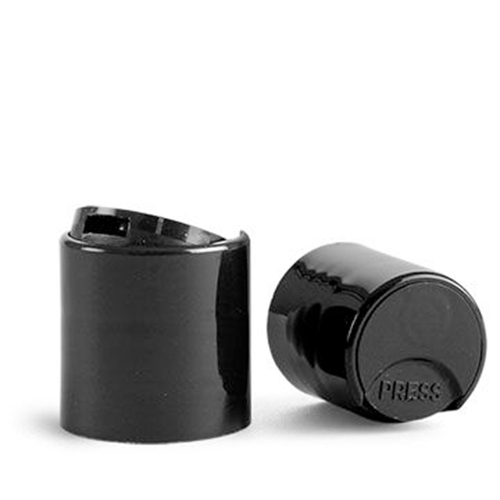 thumbnail image 2 of 24-410 Black PP Disc Top Cap (.308 Orifice). Pipeline Packaging 2 of 14