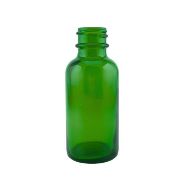 30 ml emerald green euro round bottle resized