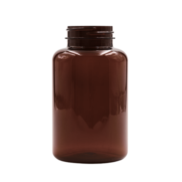 300 cc dark amber pet packer bottle resized