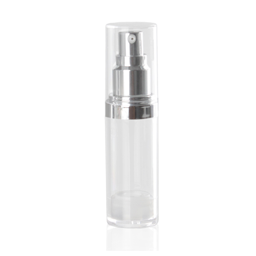 30ml Acrylic Clear Airless with White inner bottle