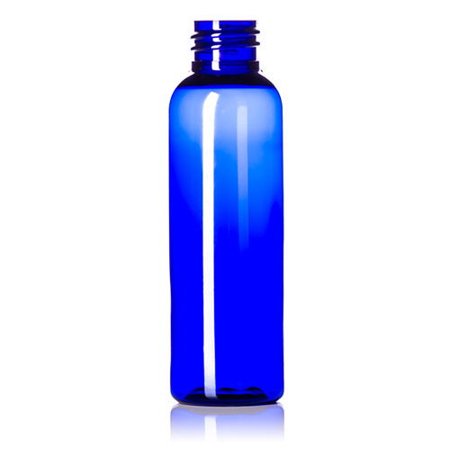 4 oz PET Cobalt Cosmo Round Bottle with 24 410 Neck Finish
