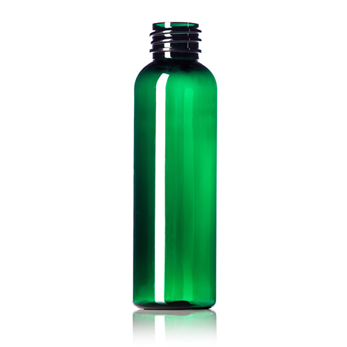 4 oz PET Emerald Green Cosmo Round Bottle with 24 410 Neck Finish
