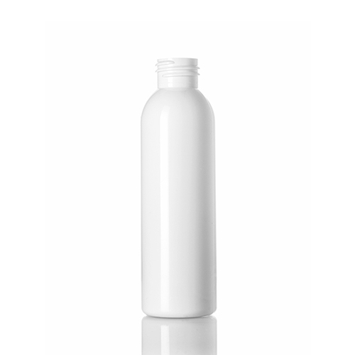 4 oz PET Opaque White Cosmo Round Bottle with 24 410 Neck Finish