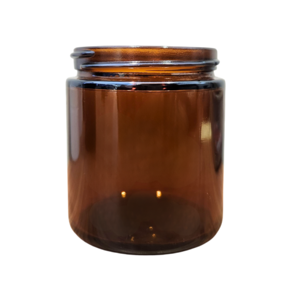 4 oz amber glass jar resized