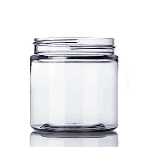 4 oz. Clear PET Straight Sided Jar with 58 400 Neck