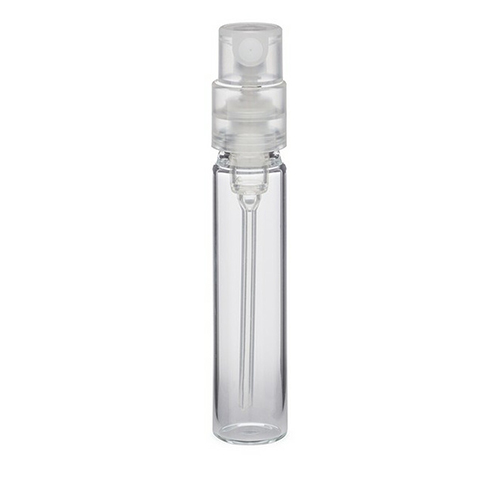 5 ml Clear Glass Vials w Natural Sprayers Over caps