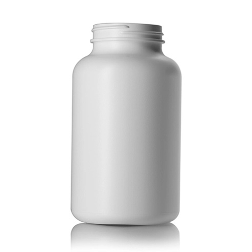 500 cc white HDPE plastic pill packer bottle with 53 400 neck finish 1