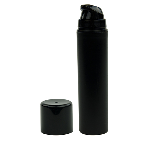 50mL Black Mini Airless Dispenser with Cap