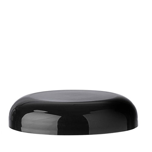70 400 Black smooth regular Dome Cap with PS liner