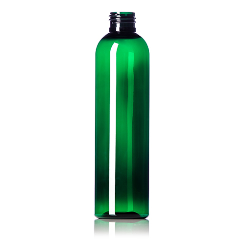 8 oz PET Emerald Green Cosmo Round Bottle with 24 410 Neck Finish