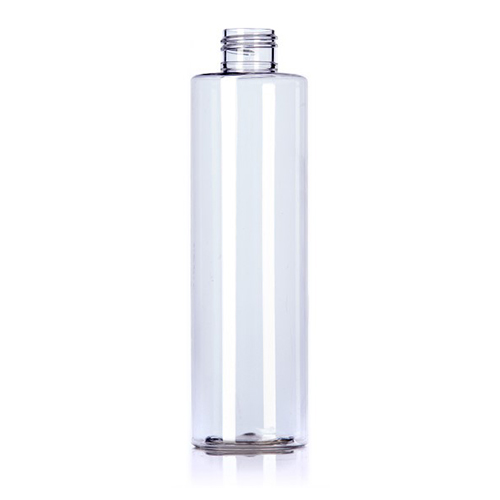 8oz Clear PET Cylinder Round Bottle with 24 410 Neck Finish