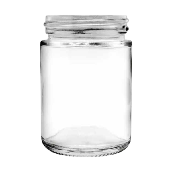 9 oz clear glass jar resized