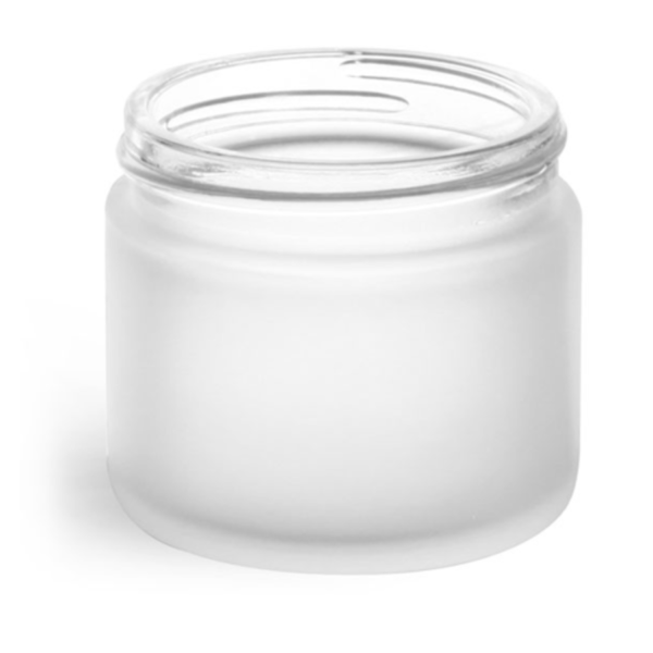 GJ02FST 2 oz Frosted Glass Jar 53 400