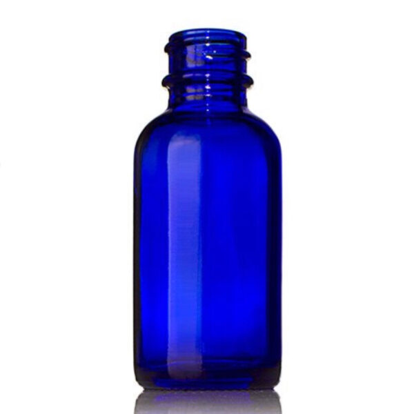 VP3005 1 oz Cobalt Blue Boston Glass Bottle