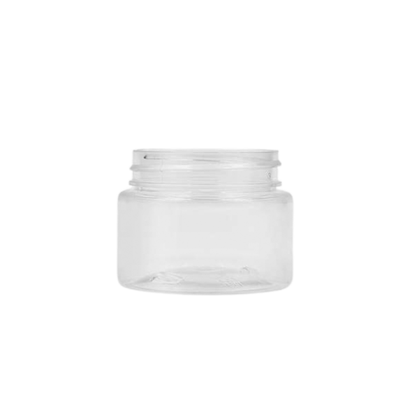 clear straight sided pet jar
