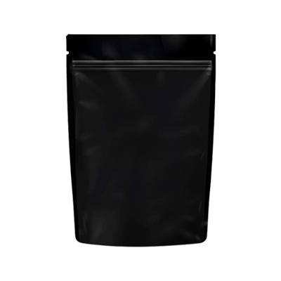 Black standup pouch