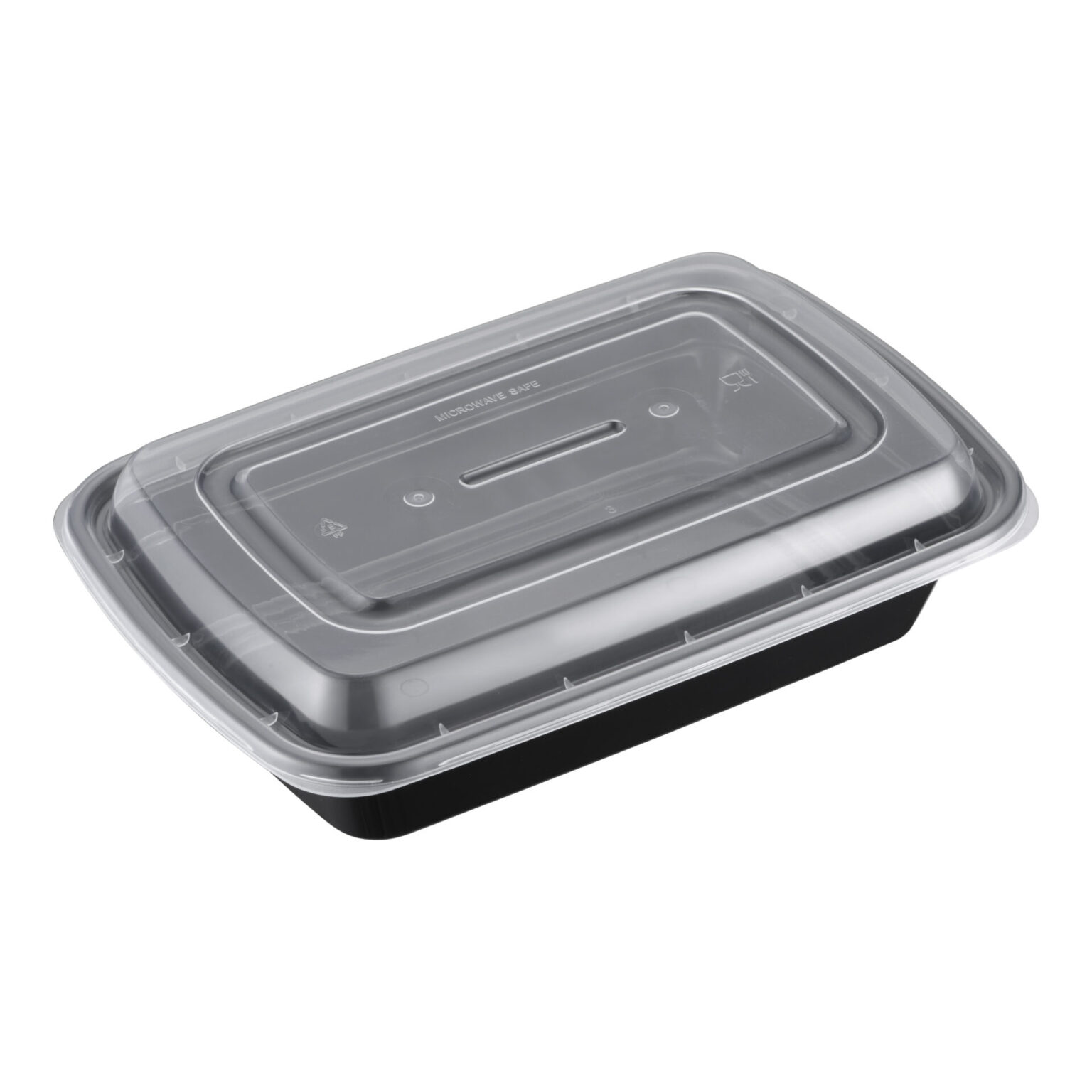 16oz Rectangular Microwaveable Container with Lid, 7.8x5.31x1.3